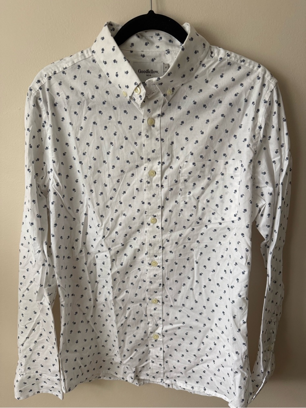 Goodfellow & Co Men’s M Slim Fit Floral Button Down Shirt